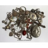 Selection of mostly silver jewellery, gross weight 113.0 grams