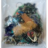 Sealed bag of costume jewellery, gross weight 3.27 kilograms