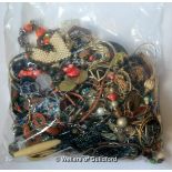 Sealed bag of costume jewellery, gross weight 3.92 kilograms