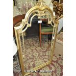 A modern Georgian style mirror, 99cm overall.