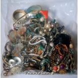 Sealed bag of costume jewellery, gross weight 3.82 kilograms