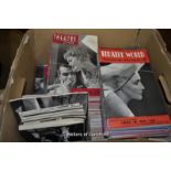 Theatre World, a quantity of 1950's magazines; Plays and Players, 1960's magazines; theatre