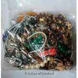 Sealed bag of costume jewellery, gross weight 3.53 kilograms