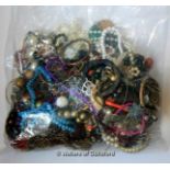 Sealed bag of costume jewellery, gross weight 3.52 kilograms