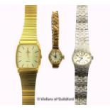 Three vintage wristwatches, including a gentlemen's Lorus wristwatch, and a ladies' Ingersoll