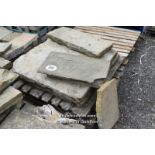 *PALLET OF MIXED YORK FLAGSTONE, RANDOM LENGTHS AND THICKNESSES, APPROX 3 SQUARE METRES