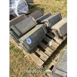 *PALLET OF APPROXIMATELY THIRTY MIXED RIDGE TILES