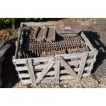 *CRATE CONTAINING APPROX SIXTY DOUBLE PAN ROOF TILES