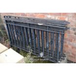 *FIVE LENGTHS OF CAST IRON RAILING, EACH PANEL APPROX 1600 X 750