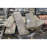 *PALLET OF APPROX FOURTEEN STONE SECTIONS, VARIOUS SIZES