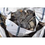 *LARGE BAG OF APPROX 3 SQUARE METRES OF HEAVY DUTY GRANITE COBBLES