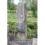 *FOUR WAY STONE GATE POST, APPROX 2550 HIGH