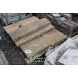 *PALLET OF APPROX FOUR COPING STONE SECTIONS