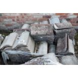 *PALLET OF APPROX ONE HUNDRED AND SIXTY MIXED CONCRETE PAN TILES