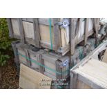 *CRATE CONTAINING APPROX FIVE HUNDRED TRAVERTINE WALL TILES, 300 X 300