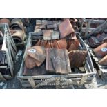 *CRATE CONTAINING APPROX SEVENTY MIXED HIP AND ROOF TILES