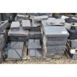 *PALLET OF APPROX SIXTY FIVE MIXED BLUE COPING SECTIONS