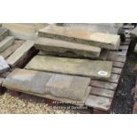 *PALLET OF APPROX FIVE STONE SECTIONS, VARIOUS SIZES
