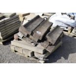 *PALLET OF APPROX FIFTEEN CONCRETE GUTTERING, VARIOUS SIZES