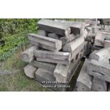 *PALLET OF SANDSTONE WINDOW SILL/COPING, APPROX 50 LINEAR FT, VARIOUS SIZES
