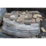 *PALLET OF APPROX ONE HUNDRED BROWN PAVERS