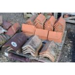 *PALLET OF APPROX FIFTY MIXED RIDGE TILES