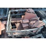 *CRATE CONTAINING APPROX TWO HUNDRED AND TWENTY REDLAND ROOF TILES, INCLUDING RIDGES