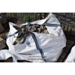 *LARGE BAG OF MIXED STONE COBBLES