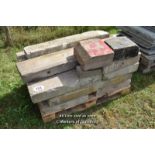*PALLET OF APPROX TWENTY STONE SECTIONS, VARIOUS SIZES