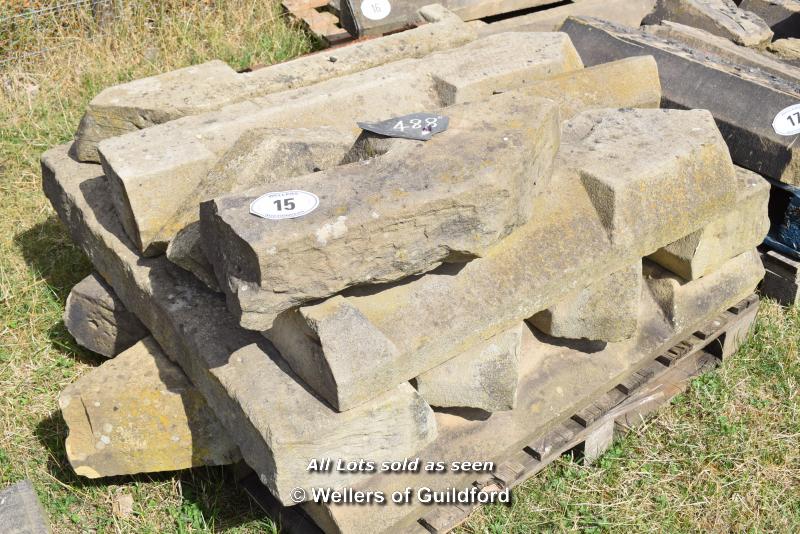 *PALLET OF APPROX TEN MIXED STONE SILLS, VARIOUS SIZES