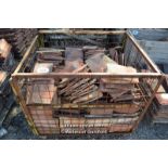 *CRATE CONTAINING A LARGE QUANTITY OF MIXED ROOF TILES