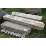 *PALLET OF FIVE SANDSTONE SECTIONS, APPROX 24 LINEAR FT