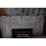 *DECORATIVE CAST IRON FIRE INSERT, 1200 X 190 X 1230