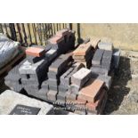 *PALLET OF APPROX ONE HUNDRED AND FORTY MIXED PAVERS, VARIOUS SIZES
