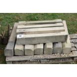 *PALLET OF ELEVEN LIMESTONE SILLS, APPROX 27.5 LINEAR FT, MAINLY 830 LONG