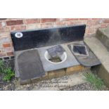 *LARGE SLATE SINK, 1200 WIDTH