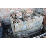 *CRATE CONTAINING A LARGE QUANTITY OF MIXED ROOF TILES