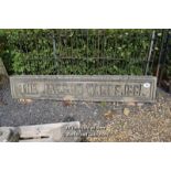 *CARVED STONE FACTORY SIGN ~THE JACSON WARDS 1881~, 2660 X 270 X 440