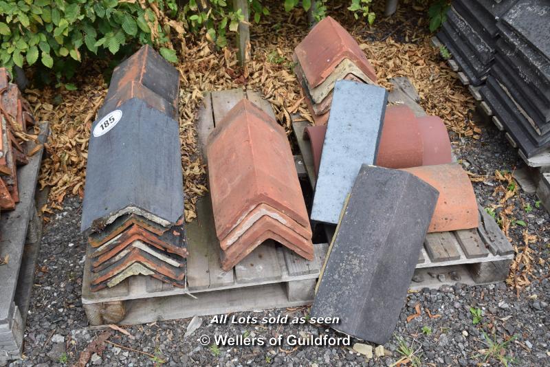 *PALLET OF APPROX THIRTY MIXED RIDGE TILES