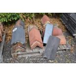 *PALLET OF APPROX THIRTY MIXED RIDGE TILES