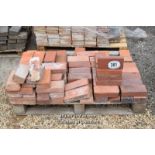 *PALLET OF APPROX SIXTY FIVE MAINLY RED PAVERS