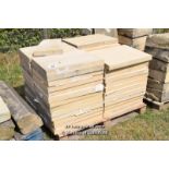 *PALLET OF APPROX FIFTY FORTICRETE SPECIAL FLAT COPING, EACH 600 X 470, 50MM THICK