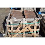 *CRATE CONTAINING APPROX EIGHTY DOUBLE PAN ROOF TILES