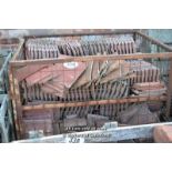 *CRATE CONTAINING APPROX EIGHT HUNDRED MIXED ROOF TILES, MAINLY REDLAND AND BANDED (CRATE NOT