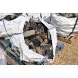 *LARGE BAG OF APPROX 3 SQUARE METRES OF HEAVY DUTY GRANITE COBBLES