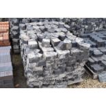 *PALLET OF APPROX THREE HUNDRED AND FIFTY BLUE TRIANGULAR EDGING BLOCKS