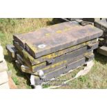 *PALLET OF SANDSTONE COPING, APPROX 56 LINEAR FT, VARIOUS SIZES