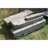 *PALLET OF APPROX FIVE STONE SILLS, VARIOUS SIZES