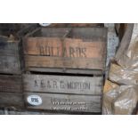 *TWO VINTAGE CRATES