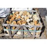 *CRATE OF MIXED STONE WALLING